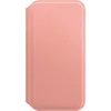 A pink leather iPhone case is shown against a white background. Náhled obrázku produktu