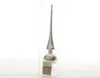 Christbaumschmuck Kaemingk Christbaumspitze Glas silber Produktbild-Vorschau 1