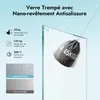 doporro Cabine de Douche en Angle Bandes Opaques 90x70cm Voir les images du produit 4