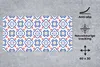 MuchoWow® Mauspad Mousepad Blume - Blau - Rot - Muster Produktbild-Vorschau 3