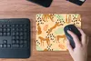 MuchoWow® Mauspad Mousepad Muster - Gepard - Blätter 23x19 Produktbild-Vorschau 4