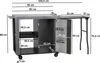 Grilovací vozík BBQ-Toro 95 x 50 x 80 cm, stříbrný Náhled obrázku produktu 2