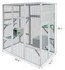 Gro?es Katzengehege (Catio) aus Holz mit Liegepl?tzen und Produktbild-Vorschau 2