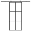 vidaXL Schiebetür mit Beschlag 90x205 cm ESG-Glas & Produktbild-Vorschau 7