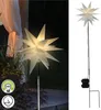 LED Weihnachtsstern Ø 25 cm Weiß mit Erdspieß Cepewa Produktbild-Vorschau 4