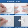 4 Stück Schutz-Spritzschutz-Clips Duschvorhang Clips Produktbild-Vorschau 3