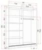 Schwebetürenschrank Kleiderschrank Schrank 150 cm Produktbild-Vorschau 7