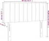 vidaXL LED Kopfteil Taupe 90x5x78/88 cm Stoff Produktbild-Vorschau 6