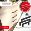 Drawer handles displayed on drawers, with product information overlays. Produktbild-Vorschau