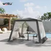 WOLTU Pavillon 3x3 m, mit Seitenwänden Moskitonetz, Metall, Produktbild-Vorschau 2