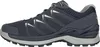 A side view of a dark blue LOWA Innox Pro GTX Low hiking shoe for men. Voir les images du produit
