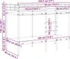 vidaXL Letto a castello senza materasso nero 90x190 cm in Anteprima dell’immagine prodotto 8