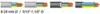Four different views of cable strippers with different outer sheath colors and sizes. Produktbild-Vorschau