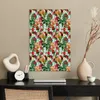 MuchoWow® Poster Blumen - Rot - Muster 40x60 cm - Plakate Produktbild-Vorschau 3