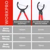 WORKPRO Pinza per filtro olio 30 cm, chiave regolabile per Anteprima dell’immagine prodotto 5