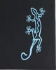 oxmox portafoglio New Cryptan Kombibörse Lizard Print Cyan Anteprima dell’immagine prodotto 7