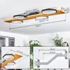 Centola dimmbare Deckenlampe aus Metall/Holz/Kunststoff in Produktbild-Vorschau 4
