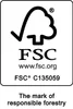 The image shows the FSC logo and text related to responsible forestry. Náhled obrázku produktu