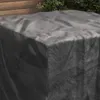 vidaXL Copridivano a tinta unita nero 113 x 113 x 73 cm Anteprima dell’immagine prodotto 4