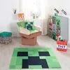 Teppich - 120 x 120 cm - Grün - Schwarz - Polyester Produktbild-Vorschau 8
