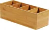 6 Stück Besteckkasten, 4 Fächer - Bambus Produktbild-Vorschau 3
