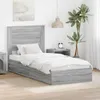Aufbewahrungsbett Graues Sonoma 75 x 190 cm Holzwerkstoff Produktbild-Vorschau 2