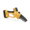 A yellow and black battery-powered chainsaw is shown against a white background. Produktbild-Vorschau