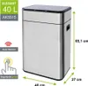 Helpmation Elegancki kosz bezdotykowy 40 L AK5515 Podgląd zdjęcia produktu 6