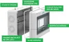 An exploded view diagram of a weatherproof electrical enclosure, highlighting its features. Produktbild-Vorschau