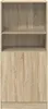 A front view of a wooden cabinet with two doors and two shelves. Náhled obrázku produktu