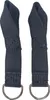 Two black elastic straps with metal D-rings attached to the ends, presented against a white background. Produktbild-Vorschau