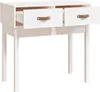vidaXL Konzolový stolek bílý 76,5x40x75 cm Masivní Náhled obrázku produktu 4
