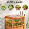 Outsunny Hochbeet Pflanzkasten mit Rankgitter, Spalier Produktbild-Vorschau 7
