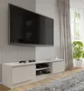 A modern living room with a TV stand and television. Voir les images du produit