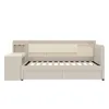 Tagesbett 90x200 cm mit Schreibtisch, USB & Flip-Top – Produktbild-Vorschau 2
