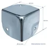 Eckenschutz für Koffer im 8er Set von HMF mit den Maßen 40 x 40 mm in Silber verzinkt Náhľad obrázku produktu
