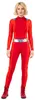 Spion-Damenkostüm für Fasching Helden-Anzug rot S (36/38) Produktbild-Vorschau 6