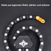 Fahrradschlösser, Faltschloss, Kettenschloss, 3*Schlüssel, Produktbild-Vorschau 5