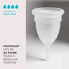 Coppetta Mestruale Mooncup Taglia A Grande Per Donne Con Anteprima dell’immagine prodotto 3