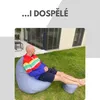 Sedací vak XXXL + podnožka sivá do interiéru na terasu Náhľad obrázku produktu 10