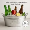 BigDean Zinkwanne groß XXL für Garten Getränkekühler extra Produktbild-Vorschau 8