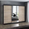 Schwebetürenschrank 200 cm, 3-türig, mit Spiegel & 4 Produktbild-Vorschau 1