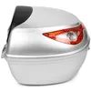 Motorradkoffer Top Case Helmkoffer 22L Silber mit Reflektor Produktbild-Vorschau 3