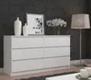 Kommode AKORD K160 Weiß 160 cm 6 Schubladen B160 x H77 x Produktbild-Vorschau 6