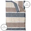 Biber Bettwäsche 155x220cm 100% Baumwolle Taupe Beige mit Produktbild-Vorschau 2