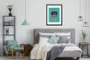 MuchoWow® Gerahmtes Poster Roboter - Rad - Lila - Grün - Produktbild-Vorschau 7