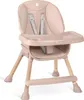 A pink Nukido Tilo high chair is shown against a white background. Voir les images du produit