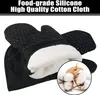 4stk Ofenhandschuhe Topflappen Set 300℃ Silikon Produktbild-Vorschau 2