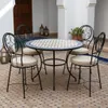 ORIGINALE sedia da giardino mediterranea in metallo nero Anteprima dell’immagine prodotto 2
