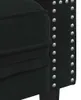 vidaXL Chesterfield-Sofa mit Nackenrollen 2-Sitzer Schwarz Produktbild-Vorschau 7